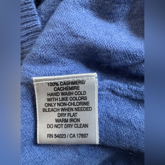 100% cashmere cachemire Cashmire blue medium Old Navy - Picture 4 of 5